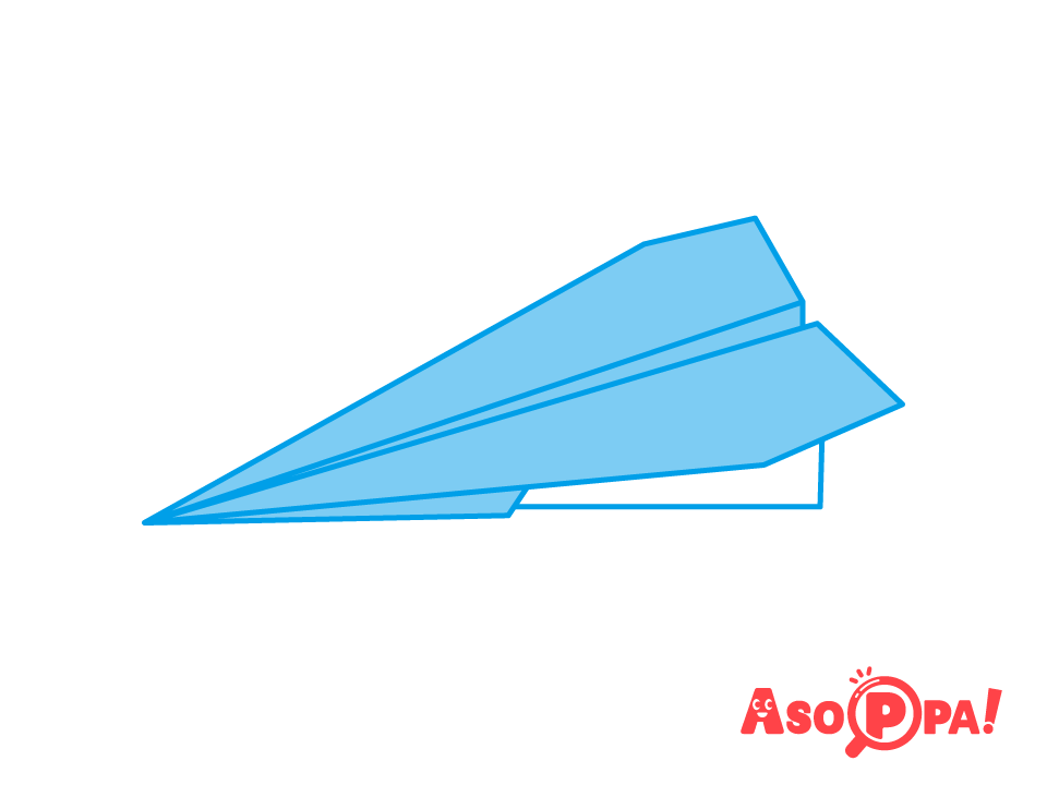 定番 基本の紙飛行機の折り方 作り方 折り紙 Asoppa レシピ あそっぱ