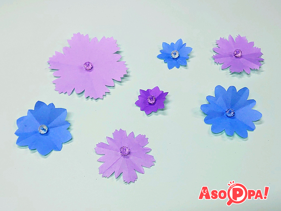 たくさんの花びら ６枚弁 折り紙 Asoppa レシピ あそっぱ