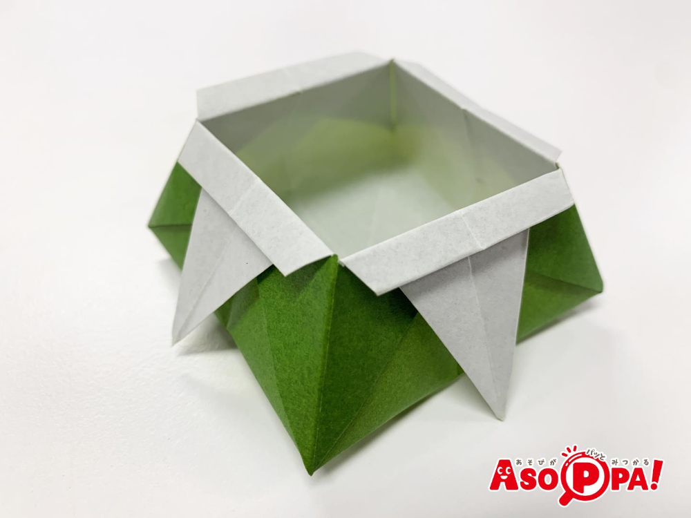 ざぶとん型基本形 折り紙 Asoppa レシピ あそっぱ
