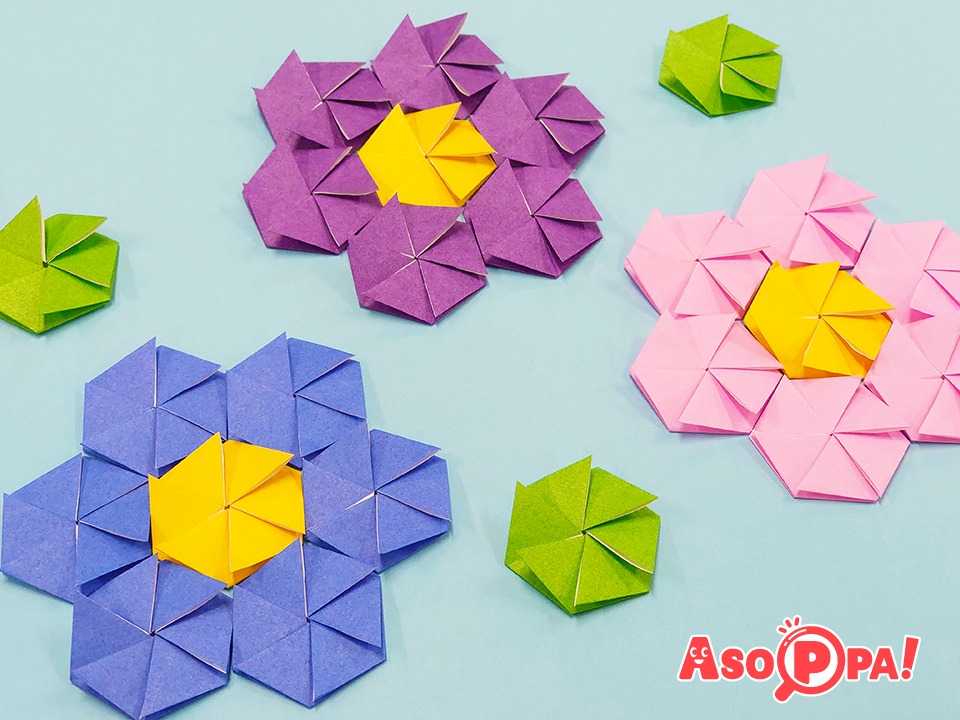 折り紙で作る六角形とたたみ方 折り紙 Asoppa レシピ あそっぱ
