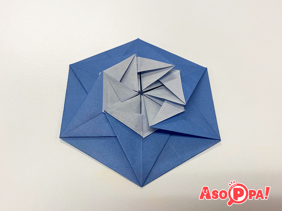六角形のたたみ紙ｂ 折り紙 Asoppa レシピ あそっぱ